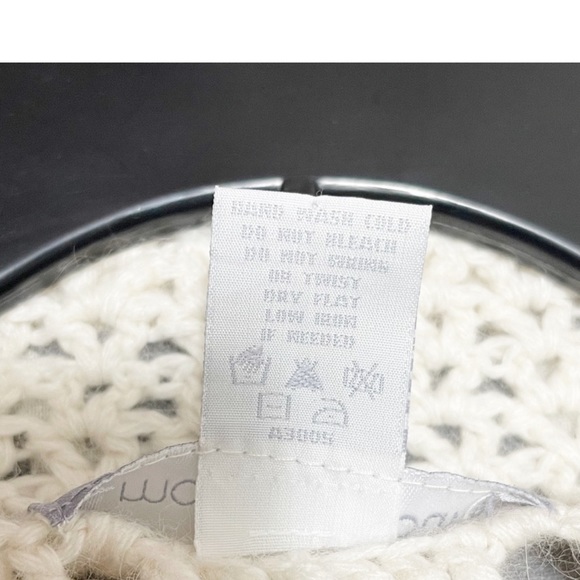 Modern Soul Women’s Acrylic Wool Angora Blend Crochet Cardigan Sweater XL Cream - Picture 6 of 11